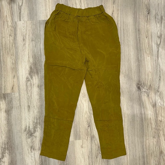 NWT Supertrash ST Studio Olive Green Pull On Elastic Waist Pants Size S EU 36 - Picture 10 of 10